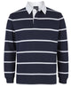 JB's YARN DYED RUGBY BLACK/WHITE - 3XS