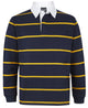 JB's YARN DYED RUGBY BLACK/WHITE - 3XS