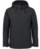 PDM THREE LAYER HOODED SOFTSHELL JACKET BLACK-2XS