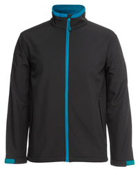 PDM THREE LAYER SOFTSHELL JACKET BLACK/RED
