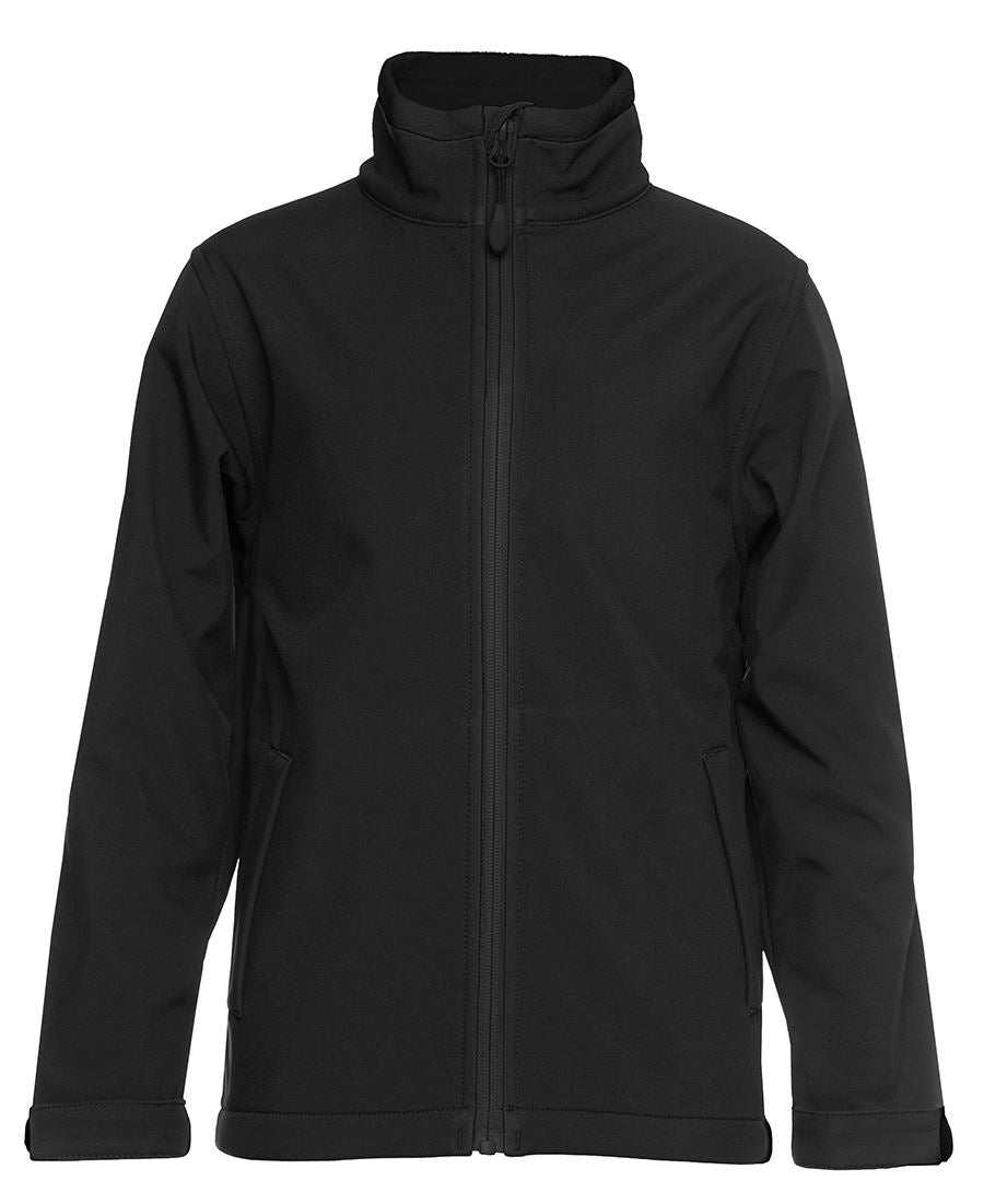 PDM THREE LAYER SOFTSHELL JACKET BLACK/RED