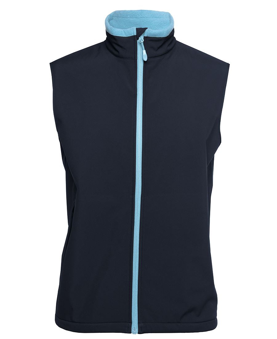 PDM THREE LAYER SOFTSHELL VEST BLACK/CHARCOAL - S