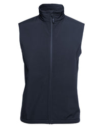 PDM THREE LAYER SOFTSHELL VEST BLACK/CHARCOAL - S