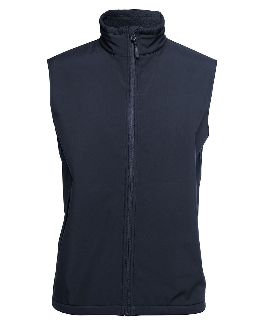 PDM THREE LAYER SOFTSHELL VEST BLACK/CHARCOAL - S