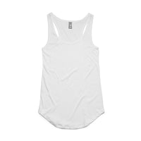 4007 dash racerback singlet white