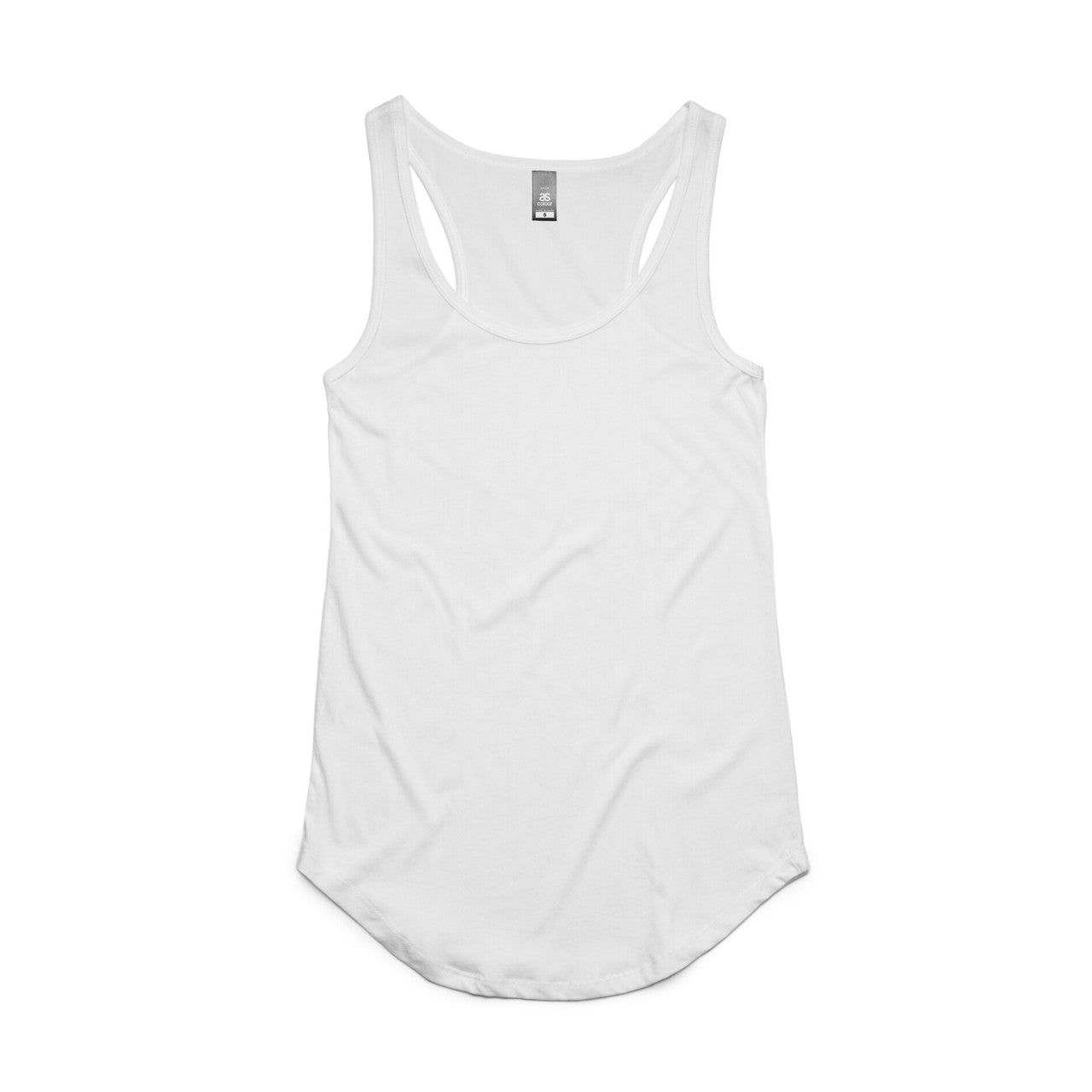 4007 dash racerback singlet white