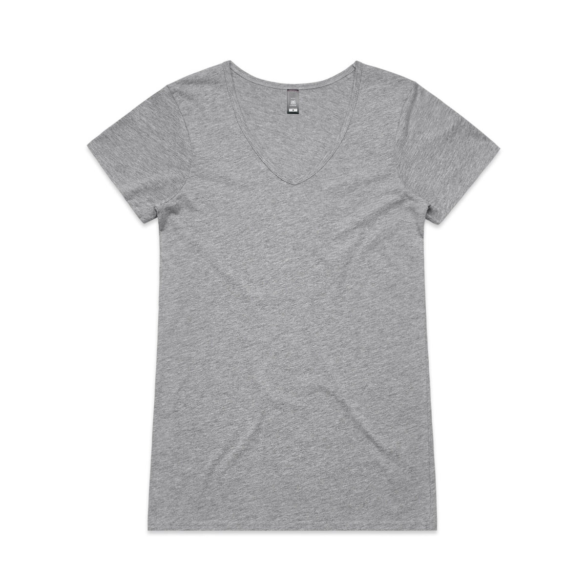 4010 bevel v neck tee grey marle