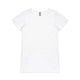 4010 bevel v neck tee white