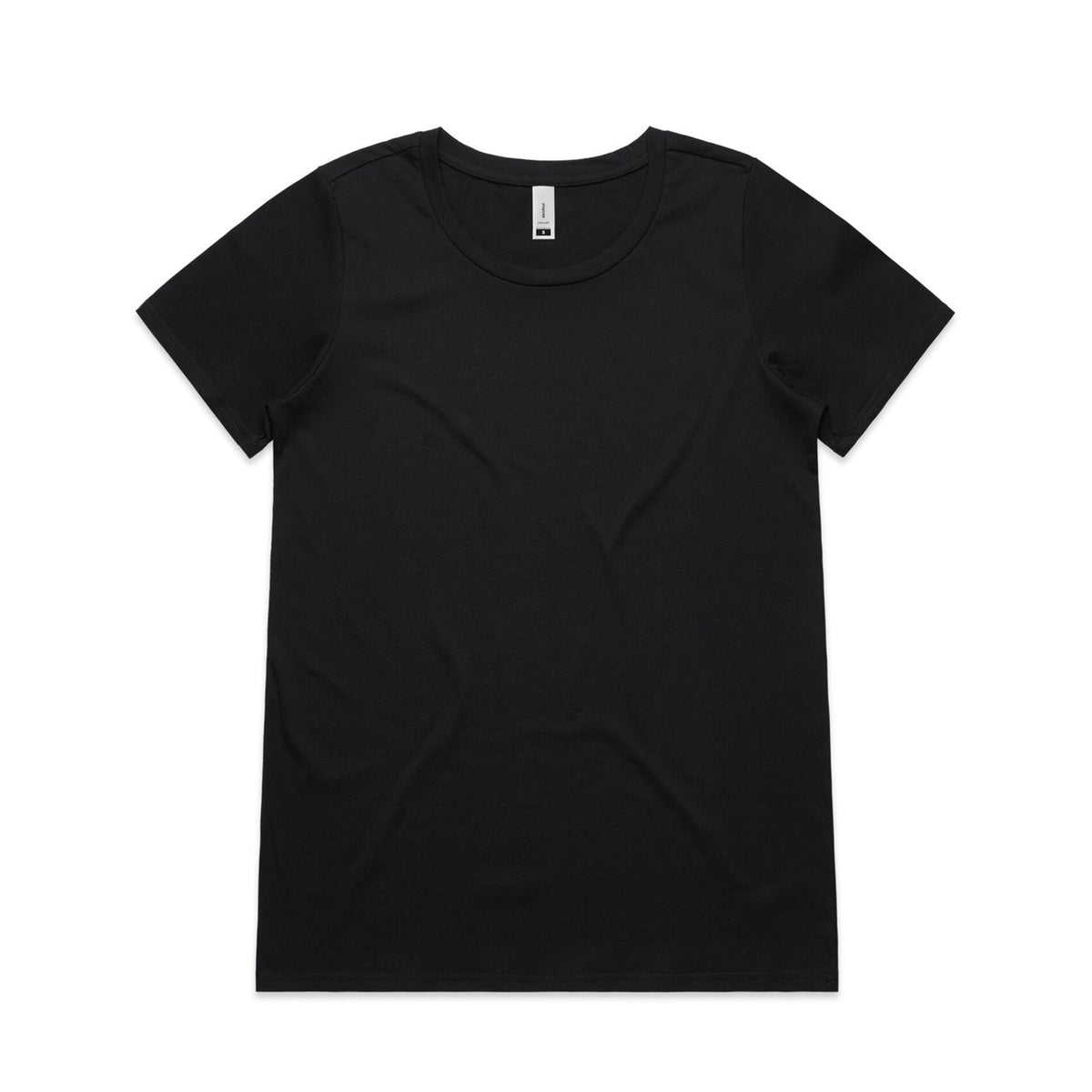 4011 shallow scoop tee black