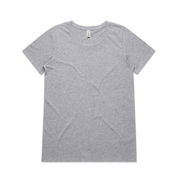 4011 shallow scoop tee grey marle