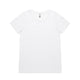 4011 shallow scoop tee white