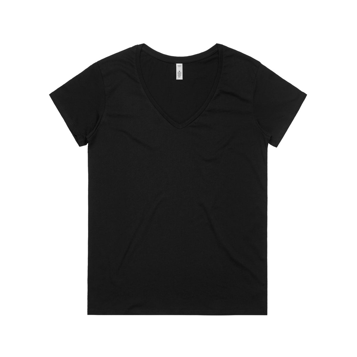 4015 chloe v neck tee black