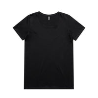 4019 wos maple scoop tee black