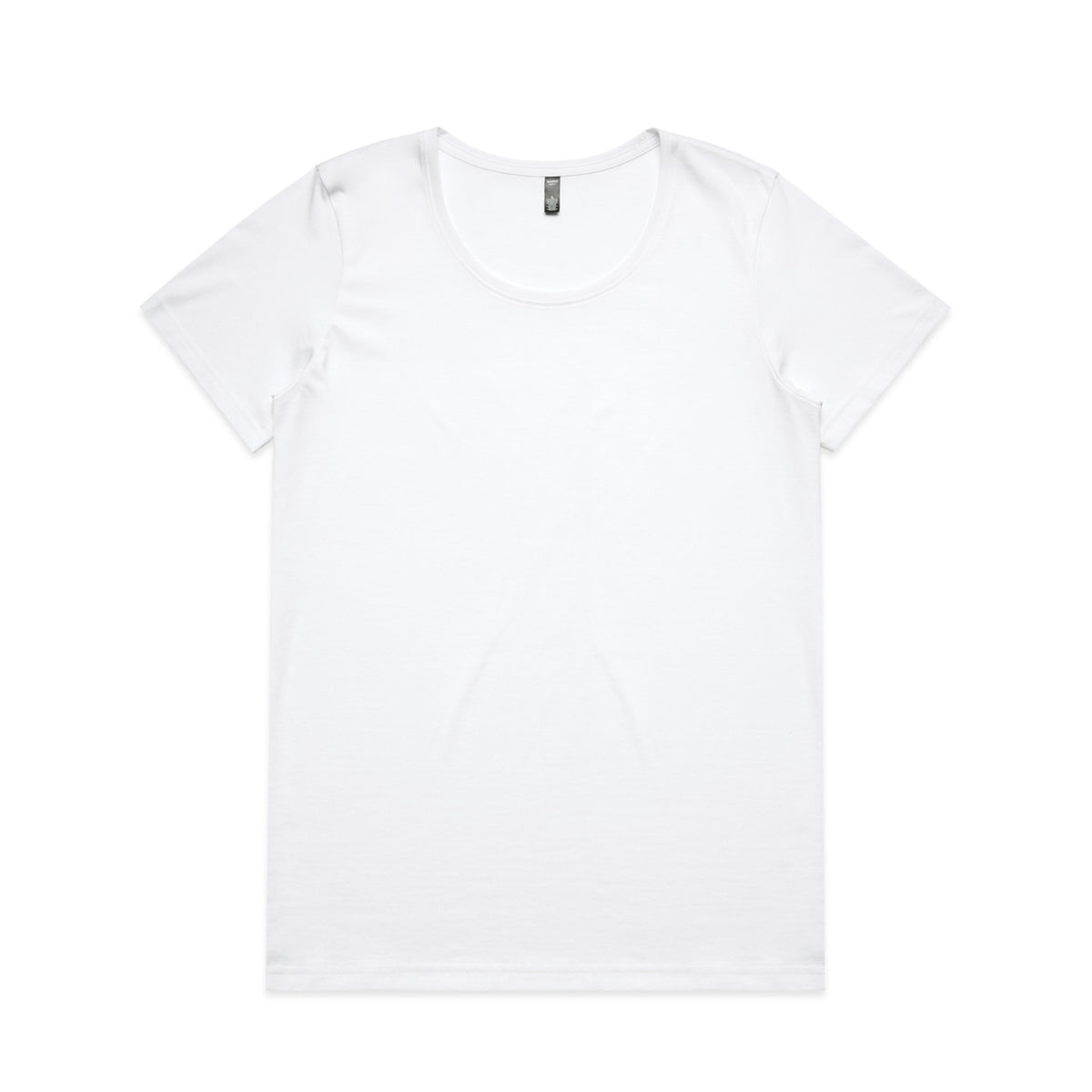 4019 wos maple scoop tee white
