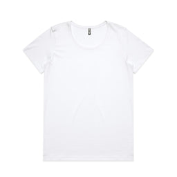 4019 wos maple scoop tee white