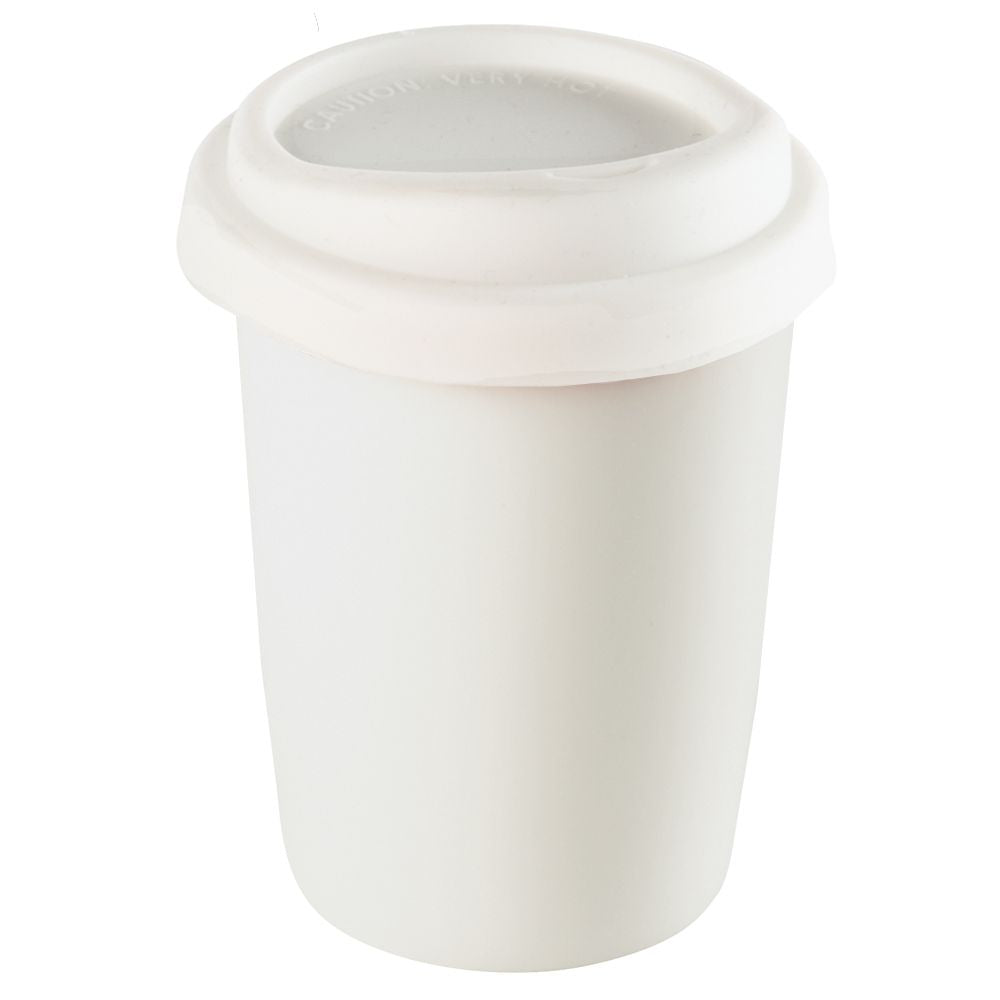Ceramic Mug 250ml w/ Silicone Lid