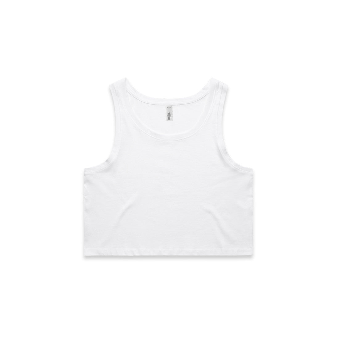 4031 crop singlet white