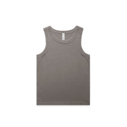 4034 faded organic rib tank faded grey