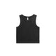 4035 faded organic crop tank faded black