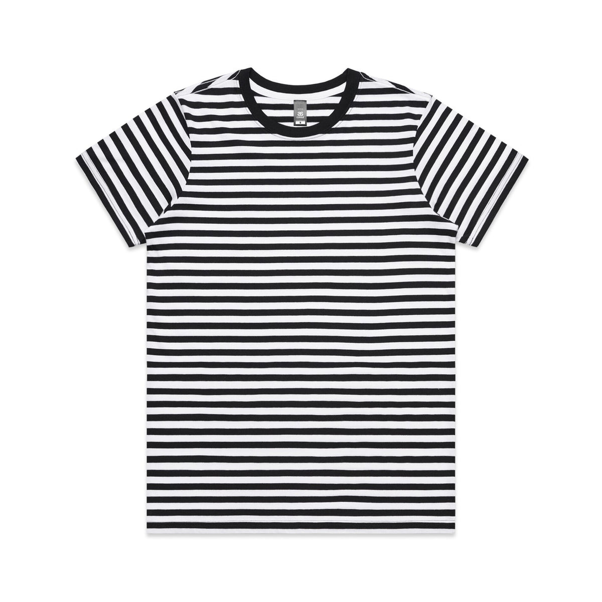 4037 maple stripe tee black/white