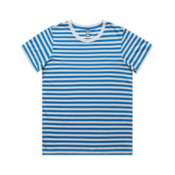 4037 maple stripe tee natural/mid blue