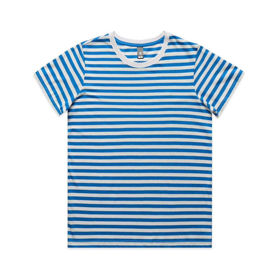 4037 maple stripe tee natural/mid blue