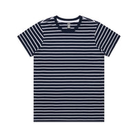 4037 maple stripe tee navy/white