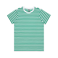 4037 maple stripe tee white/green