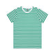 4037 maple stripe tee white/green