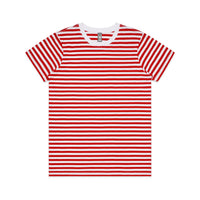 4037 maple stripe tee white/red