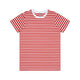 4037 maple stripe tee white/red
