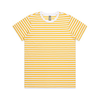 4037 maple stripe tee white/yellow