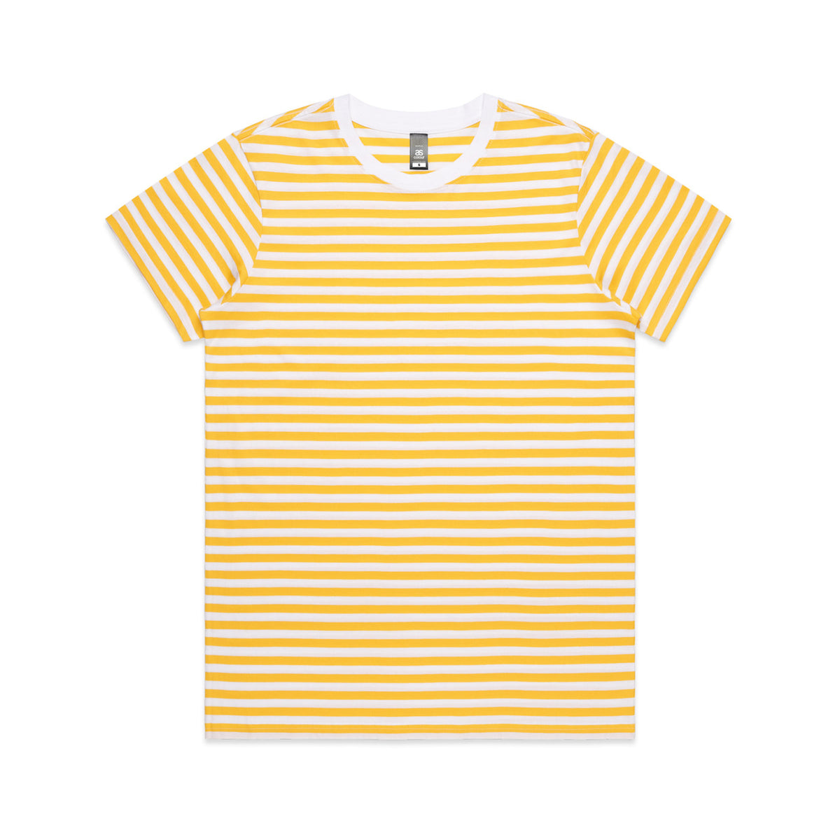 4037 maple stripe tee white/yellow