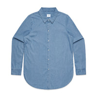 4042 wos blue denim shirt denim blue