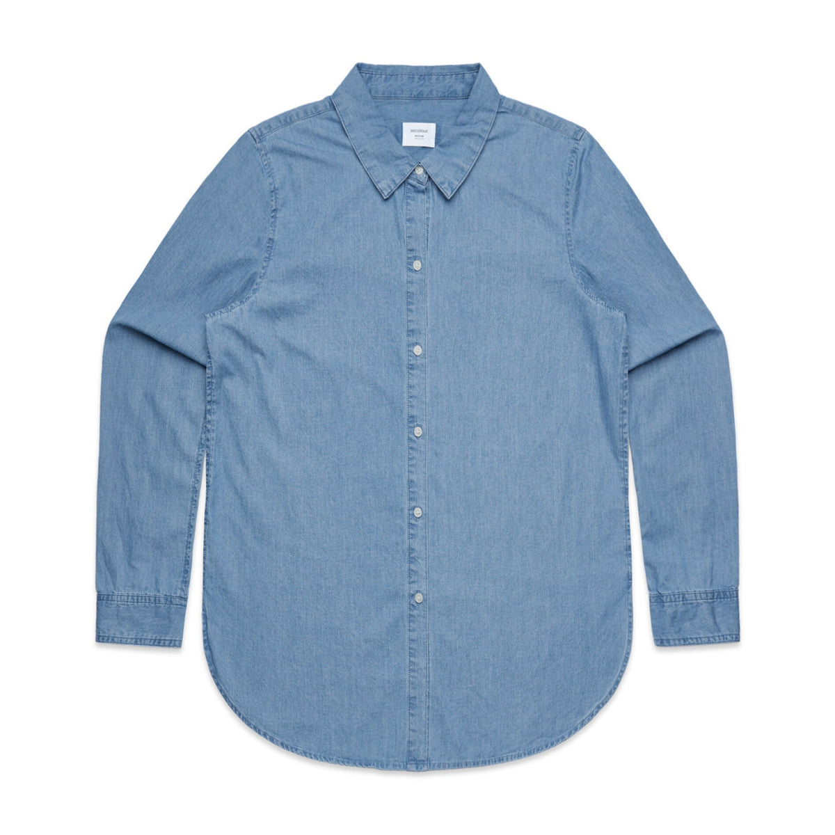 4042 wos blue denim shirt denim blue