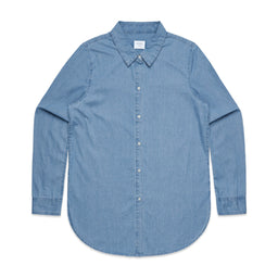 4042 wos blue denim shirt denim blue