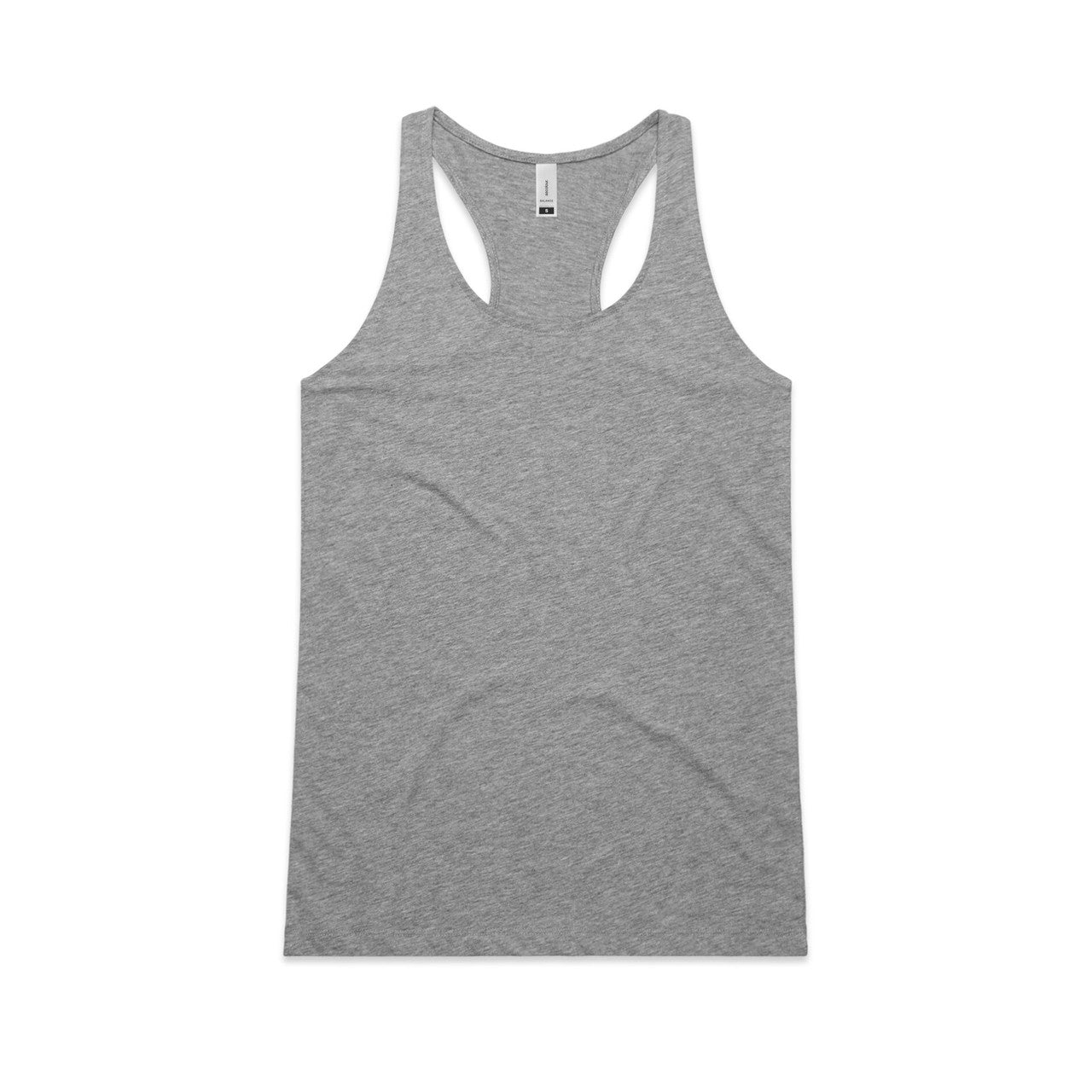 4044 balance racerback singlet grey marle