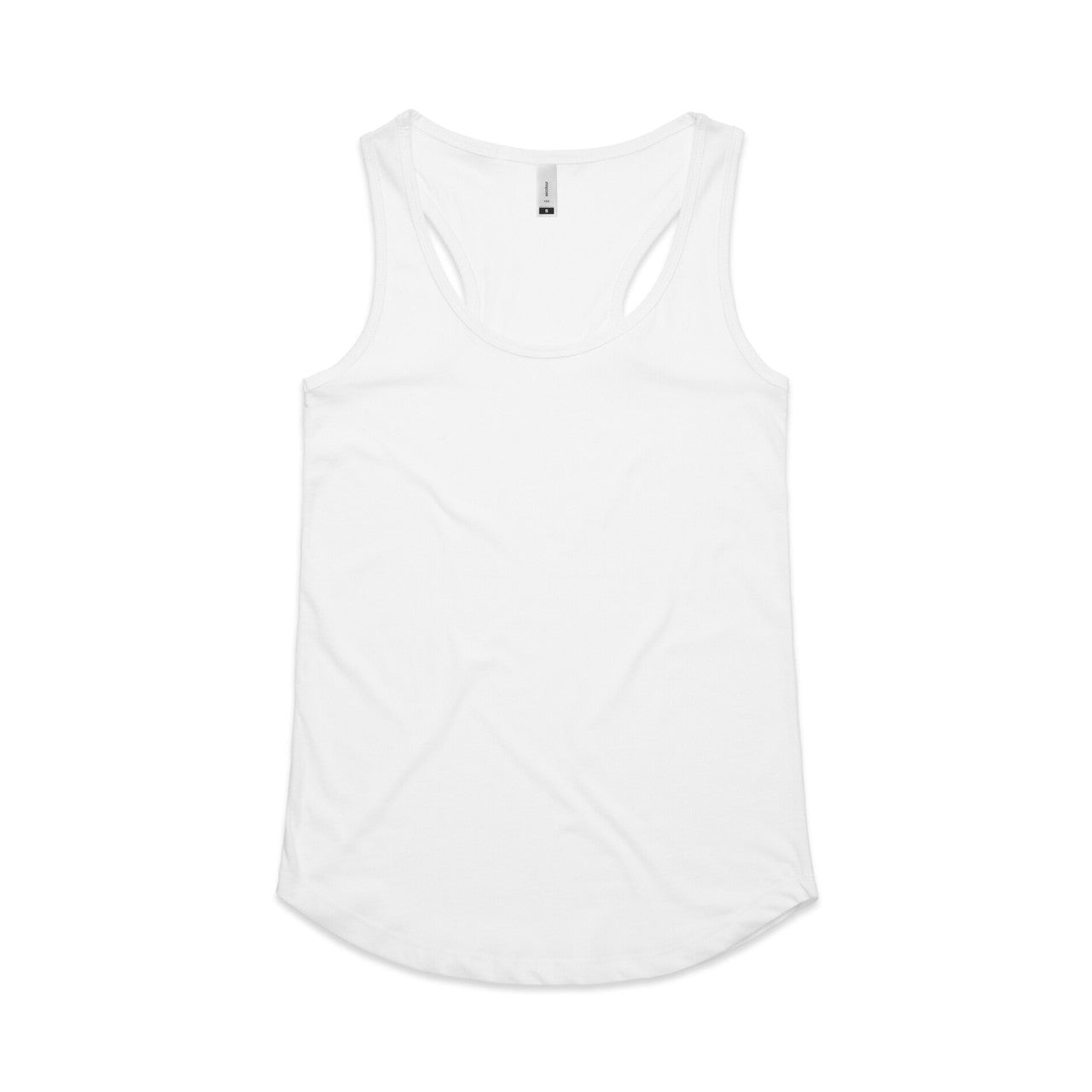 4045 yes racerback singlet white