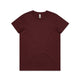 4051 wos basic tee burgundy