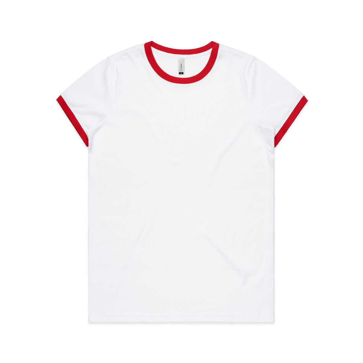 4053 wos ringer tee white/red