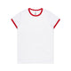 4053 wos ringer tee white/red