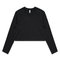 4058 crop ls tee black