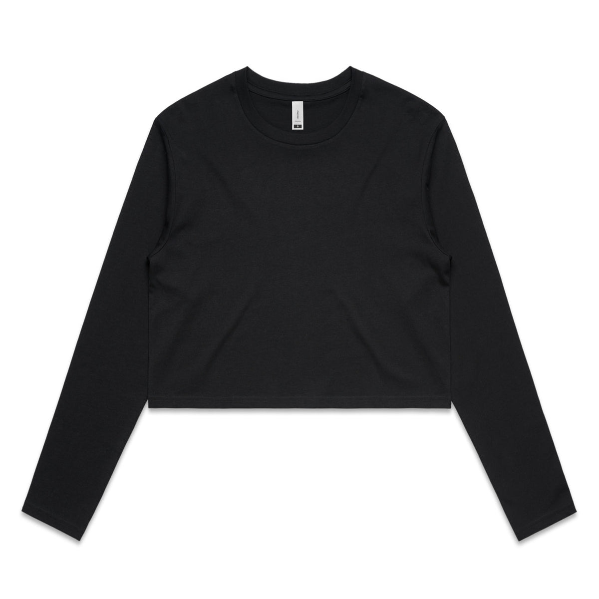 4058 crop ls tee black