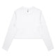 4058 crop ls tee white
