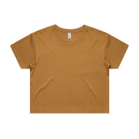 4062 crop tee camel
