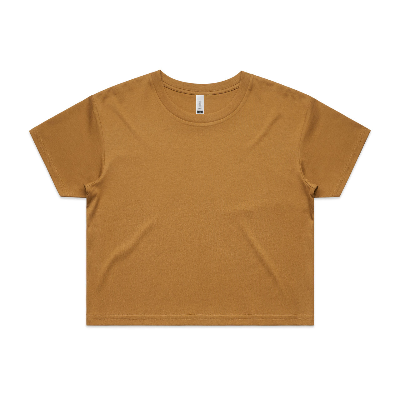 4062 crop tee camel