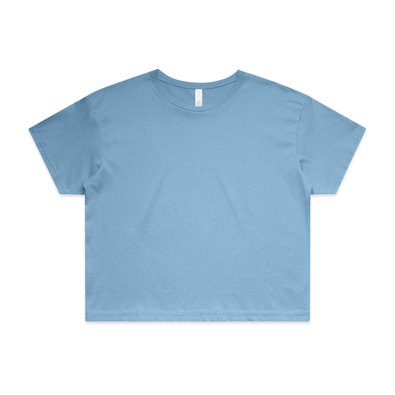 4062 crop tee carolina blue