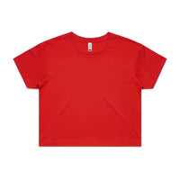4062 crop tee red