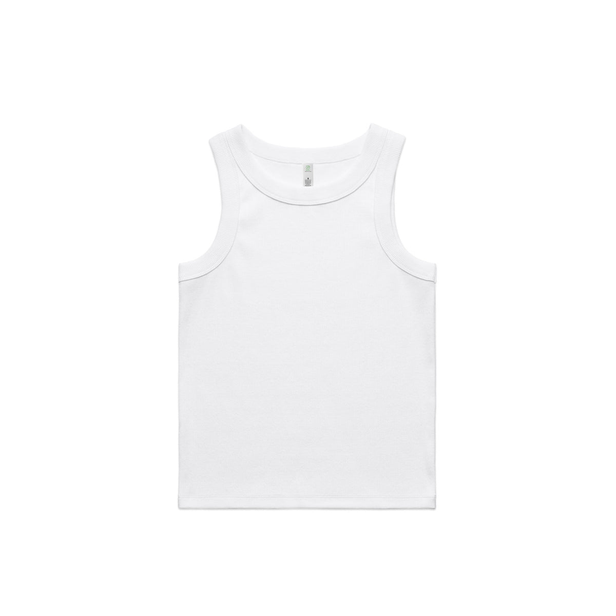 4063g organic rib tank white