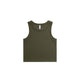 4064g organic rib crop tank army